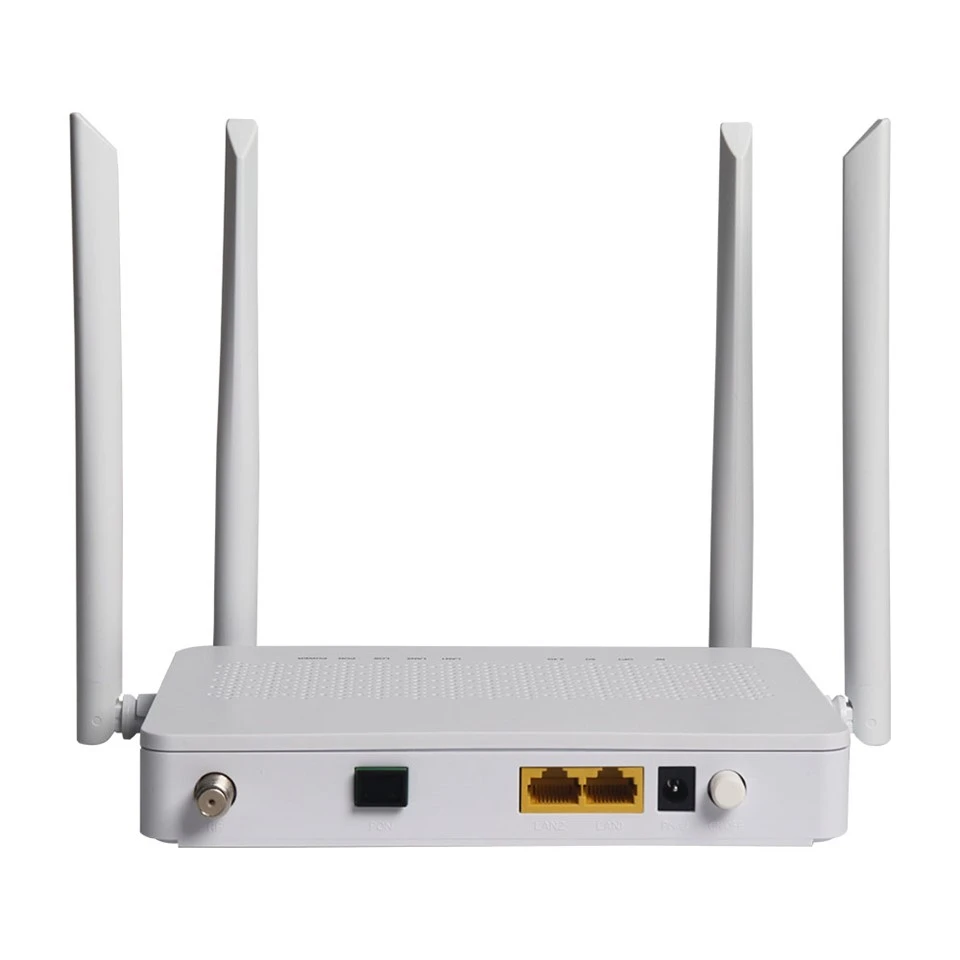 Band Deuol Gpon Ont 2 Porthladdoedd Catv Wifi5 Ffatri Newydd Sbon